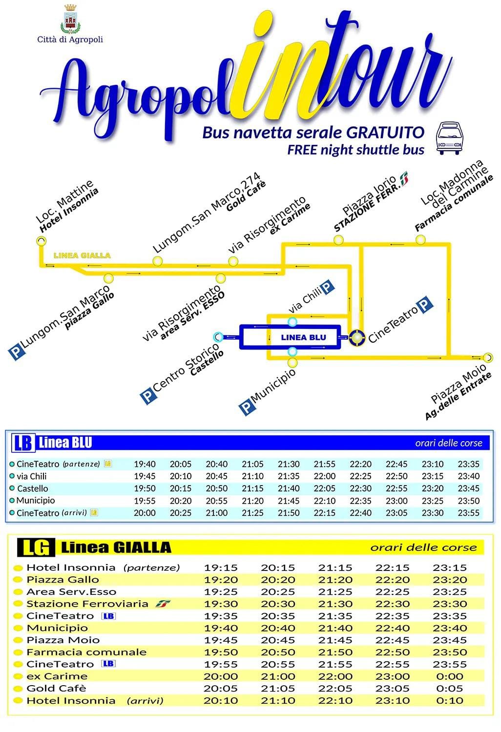 navetta agropoli in tour